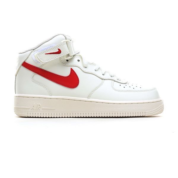 Nike Air Force 1 '07 奶白紅色高筒板鞋 2024新款男女鞋