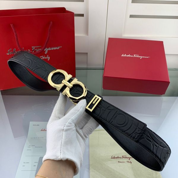 salvatore ferragamo皮帶 菲拉格慕2020新款 HF2020018牛皮壓花紋時尚腰帶