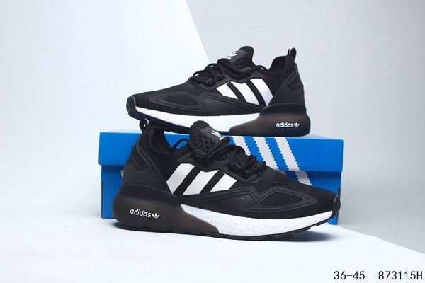 Adidas Originals ZX 2K Boost 2020新款 爆米花緩震男女生休閒運動跑步鞋