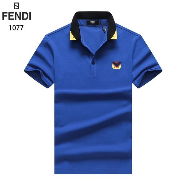 fendi polo衫 2021新款 芬迪翻領短袖polo衫 MG1077款