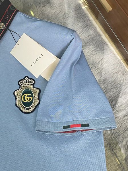 gucci polo衫 2021新款 古馳翻領短袖polo衫 MG0319款