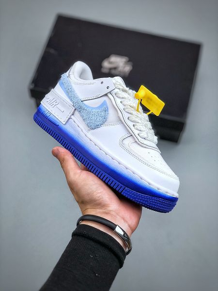 Nike Air Force 1 Low Fur-Lined Shadow 2023新款 加絨勾雙勾增高女款板鞋