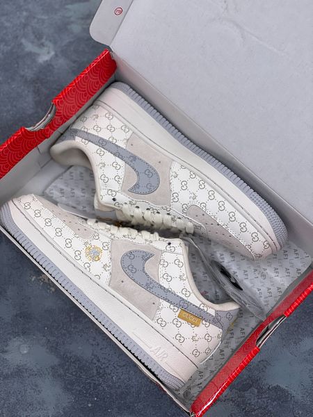 Nike Air Force 1 '07 Low Gucci聯名創作 中國年限定-灰龍2024全新男女款板鞋