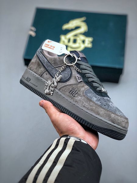 Nike Air Force 1 Low 07 龍年限定 2024全新男女款黑藍原楦頭原紙板鞋