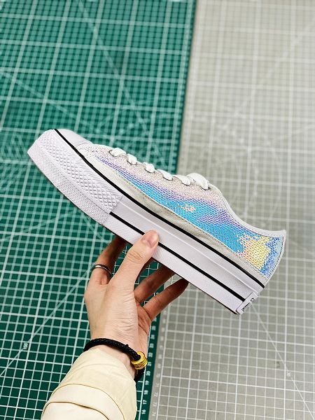 Converse All Star 2020新款 匡威增高厚底女生牛仔帆布板鞋