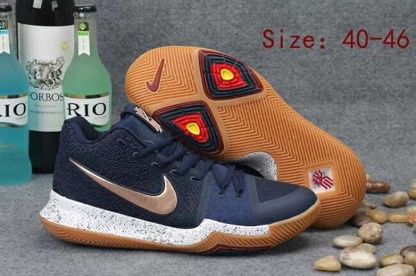 nike kyrie 3 2018新款 欧文3代男生运动篮球鞋 深蓝铜