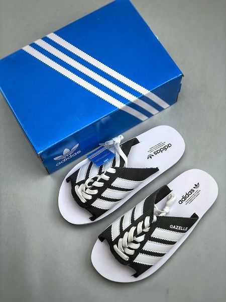 Adidas GAZELLE BEACH W 2024新款男女生休閒系帶拖鞋