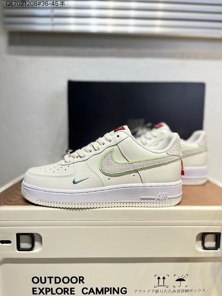 Nike Air Force 1 Low 米黃色 2024全新男女款低幫運動休閒板鞋