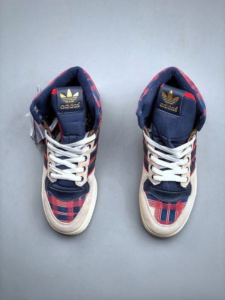 Adidas Originals Rivalry High Leather M 2023新款 競賽系列男女款高幫復古小白板鞋