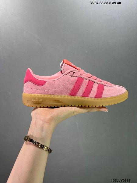 Adidas Originals Bermuda 2024女鞋絨面麂皮防滑耐磨輕便低幫板鞋