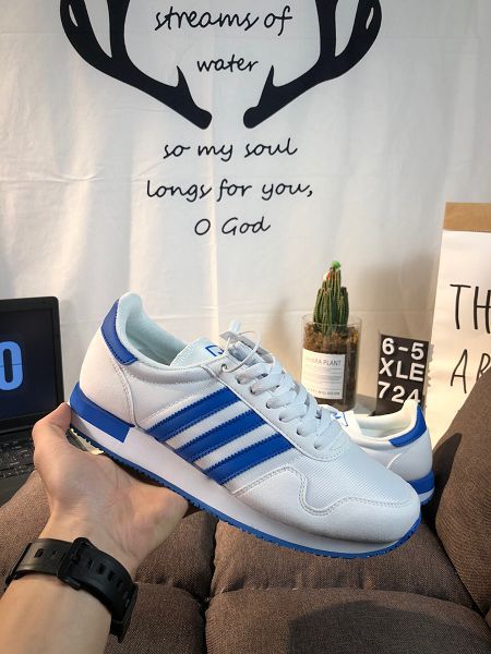 adidas USA 84 2021新款 復古鴛鴦雙色鞋男女款慢跑鞋 帶半碼