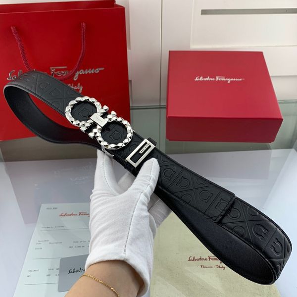 salvatore ferragamo皮帶 菲拉格慕2020新款 HF202028牛皮壓花時尚腰帶