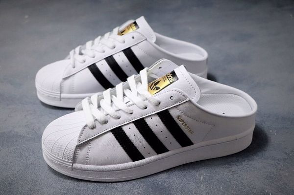 Adidas Originals Superstar Mule 2020新款 50週年三葉草貝殼頭男女生休閒半拖板鞋