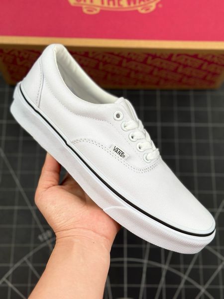 Vans Authentic Era 2024新款男女生經典純白低幫帆布鞋