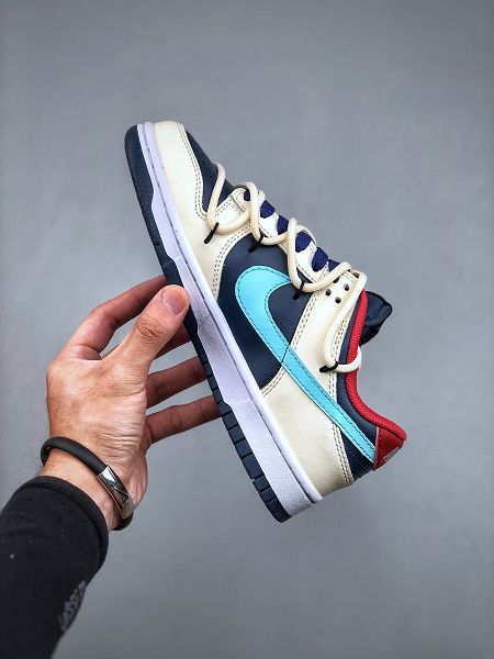 Nike SB Dunk Low GreenBeige 綁繩解構風系列 男女款低幫休閒運動滑板板鞋