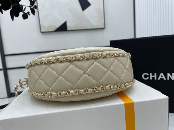 chanel包包 香奈兒2023新款手提包 DSAS3917月牙包單肩斜挎包