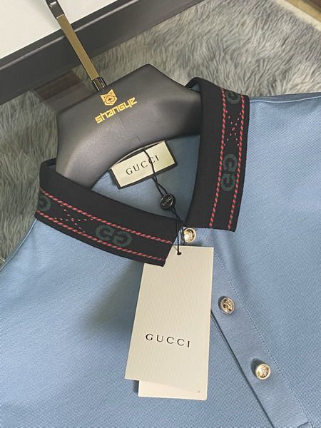 gucci polo衫 2021新款 古馳翻領短袖polo衫 MG0319款