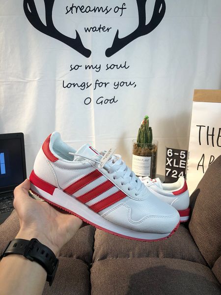 adidas USA 84 2021新款 復古鴛鴦雙色鞋男女款慢跑鞋 帶半碼