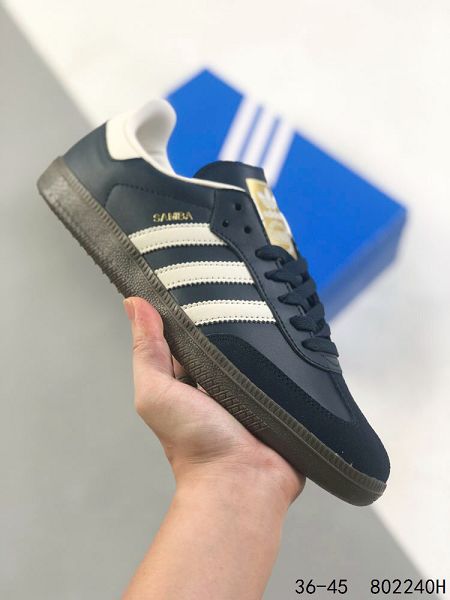 Adidas Originals Samba Vegan OG桑巴舞系列 2023全新男女款百搭低幫休閒運動板鞋