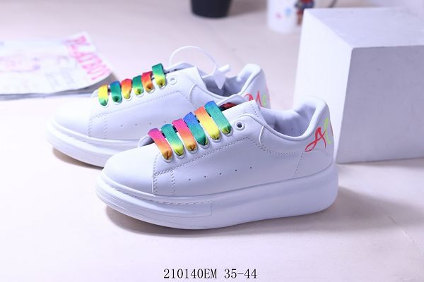 Alexander McQueen sole sneakers 2020新款 高奢品牌亞歷山大·麥昆增高厚底男女生休閒運動小白鞋