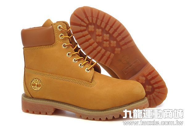 踢不爛 timberland 10061款時尚高幫耐磨男鞋 黃色 