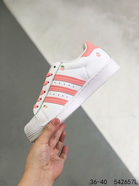 Adidas Superstar 2022新款 貝殼頭系列三葉草女款板鞋