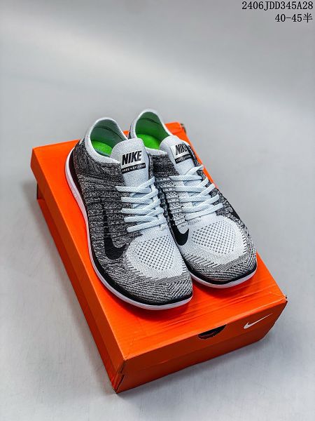 Nike FREE 4.0RN跑步訓練夏季透氣輕便緩震運動鞋 2024新款男女鞋