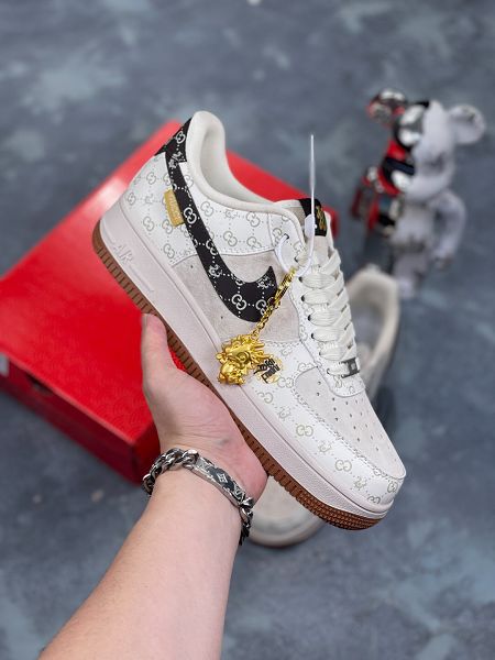 Nike Air Force 1 '07 Low Gucci聯名創作 中國年限定-黑龍 2024全新男女款休閒鞋