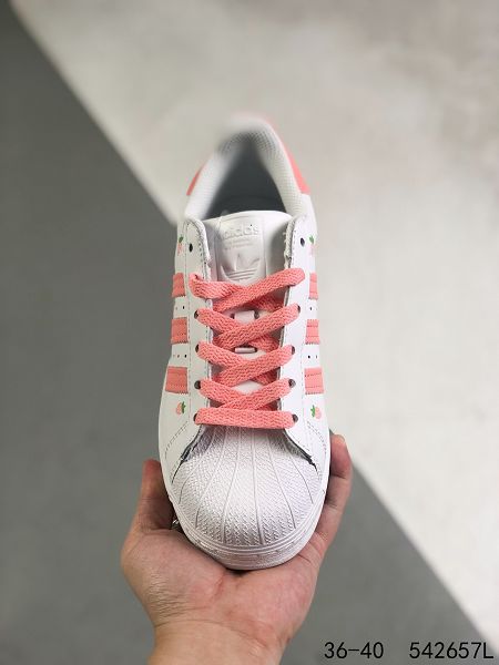 Adidas Superstar 2022新款 貝殼頭系列三葉草女款板鞋