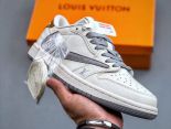 Travis Scott x Fragment Design x Air Jordan 1 Low OG SP LV米白火星灰 2024最新情侶款低幫文化休閒板鞋