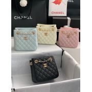 chanel包包 香奈兒2022新款手提包 DSAS3176托特水桶包單肩斜挎包